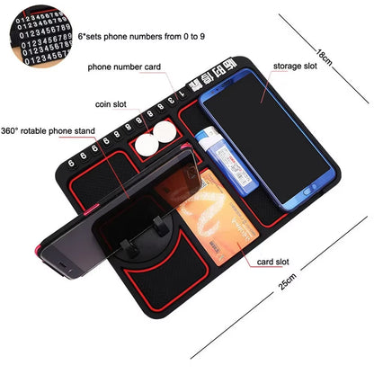 Multi-Functional Car Anti-Slip Mat Auto Phone Holder Non Slip Sticky anti Slide Dash Phone Mount Silicone Dashboard Car Pad Mat