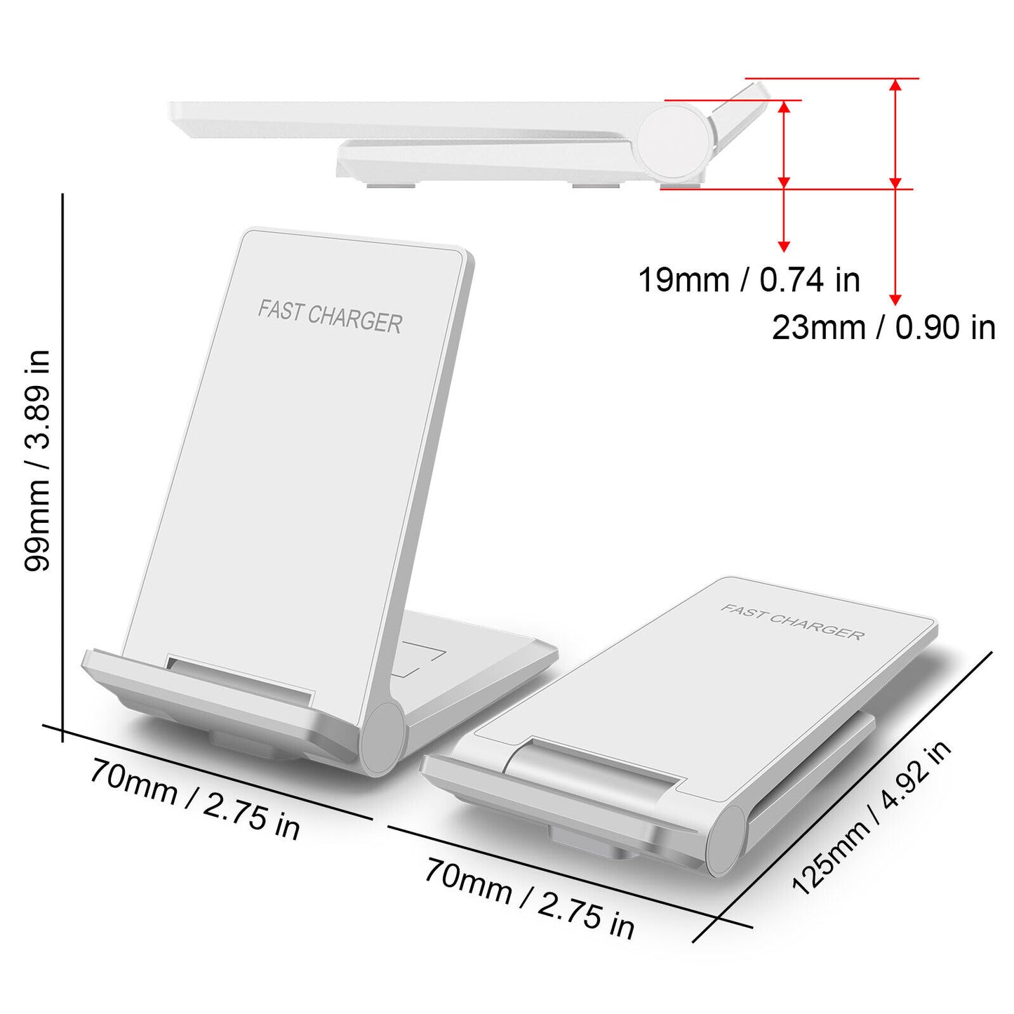 3 in 1 Wireless Charger Dock Charging Station for Apple Watch Iphone 16 15 14 13